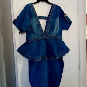 Denim dress